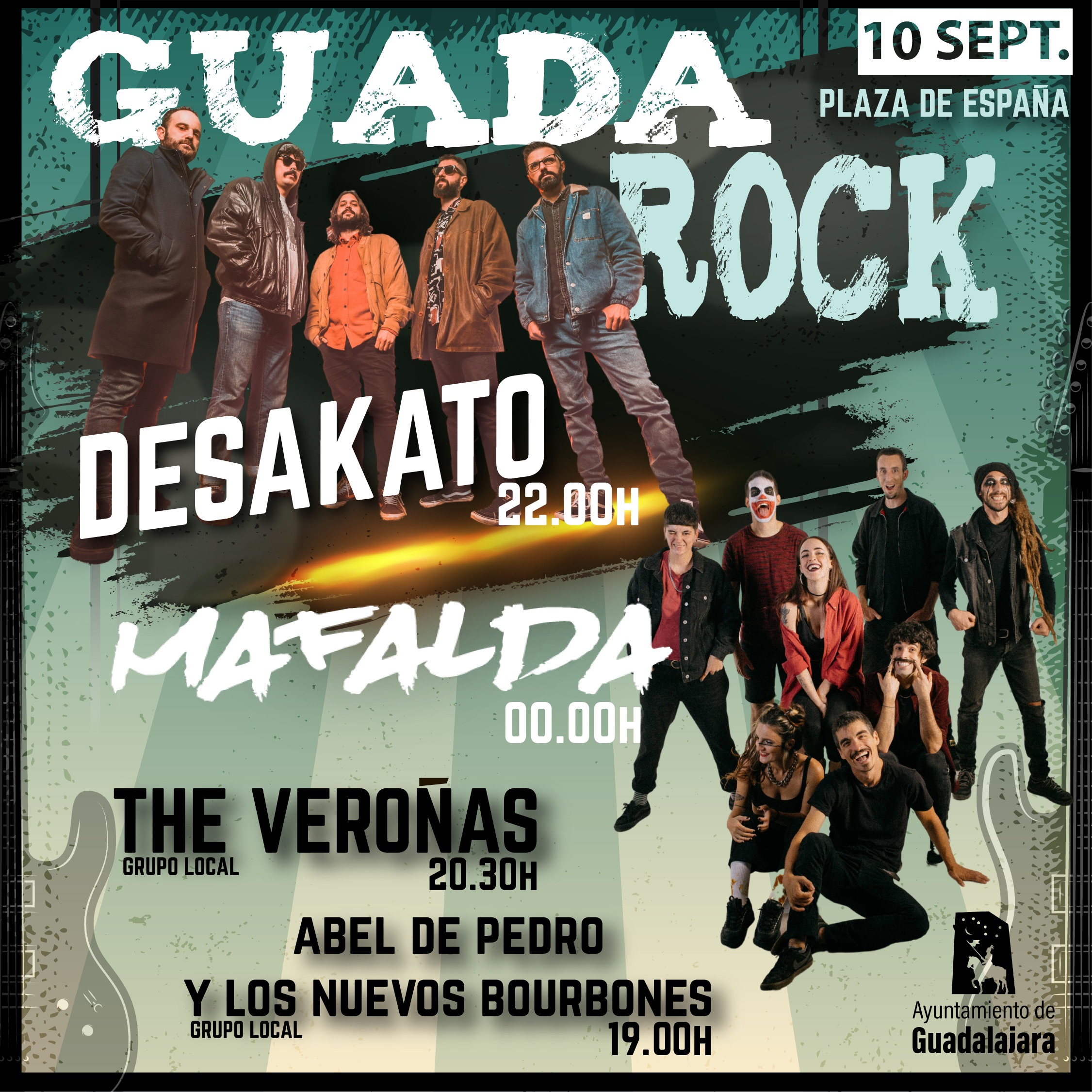 Desakato y Mafalda encabezan el cartel del GuadaRock 2022, que se celebrará el 10 de septiembre
