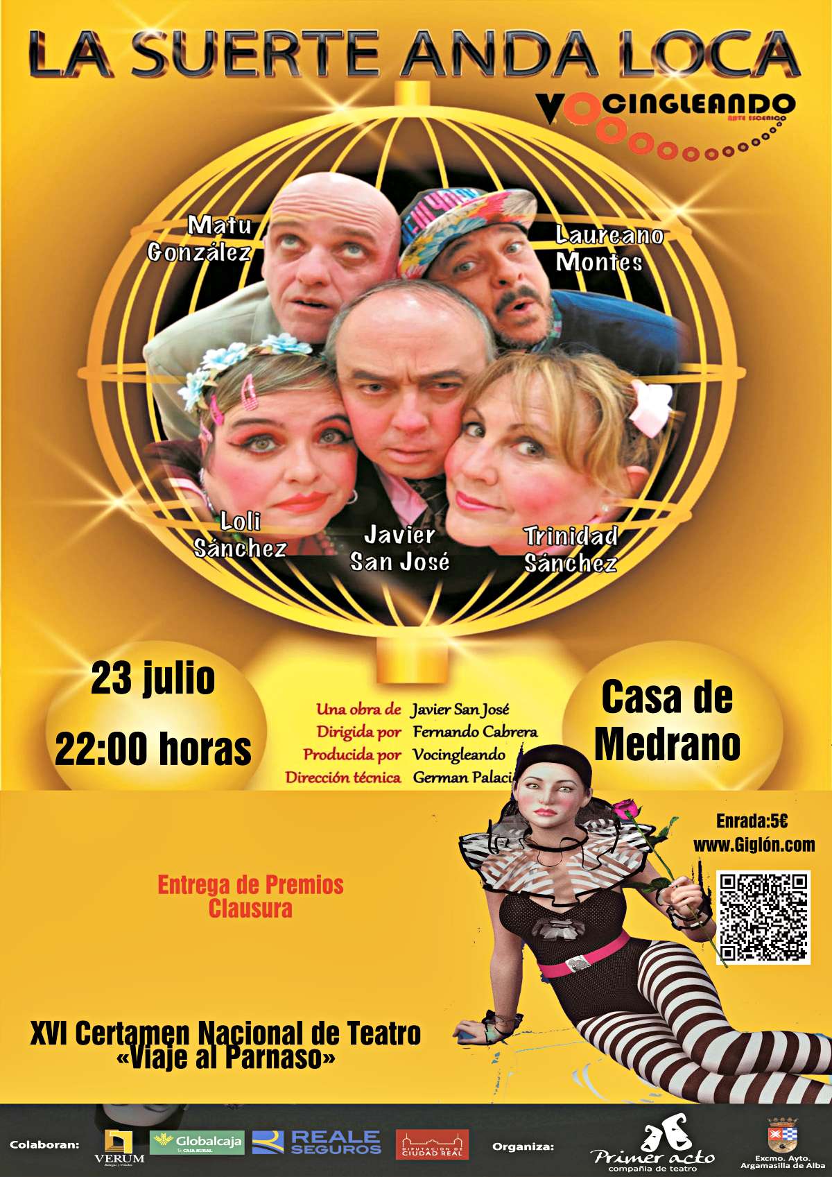 Este sábado comienza la 16ª edición de "Viaje al Parnaso" en Argamasilla de Alba