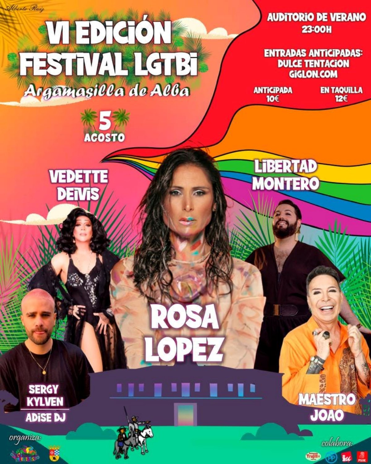 Rosa López y Maestro Joao, entre las estrellas de cartel del VI Festival LGTBI de Argamasilla de Alba