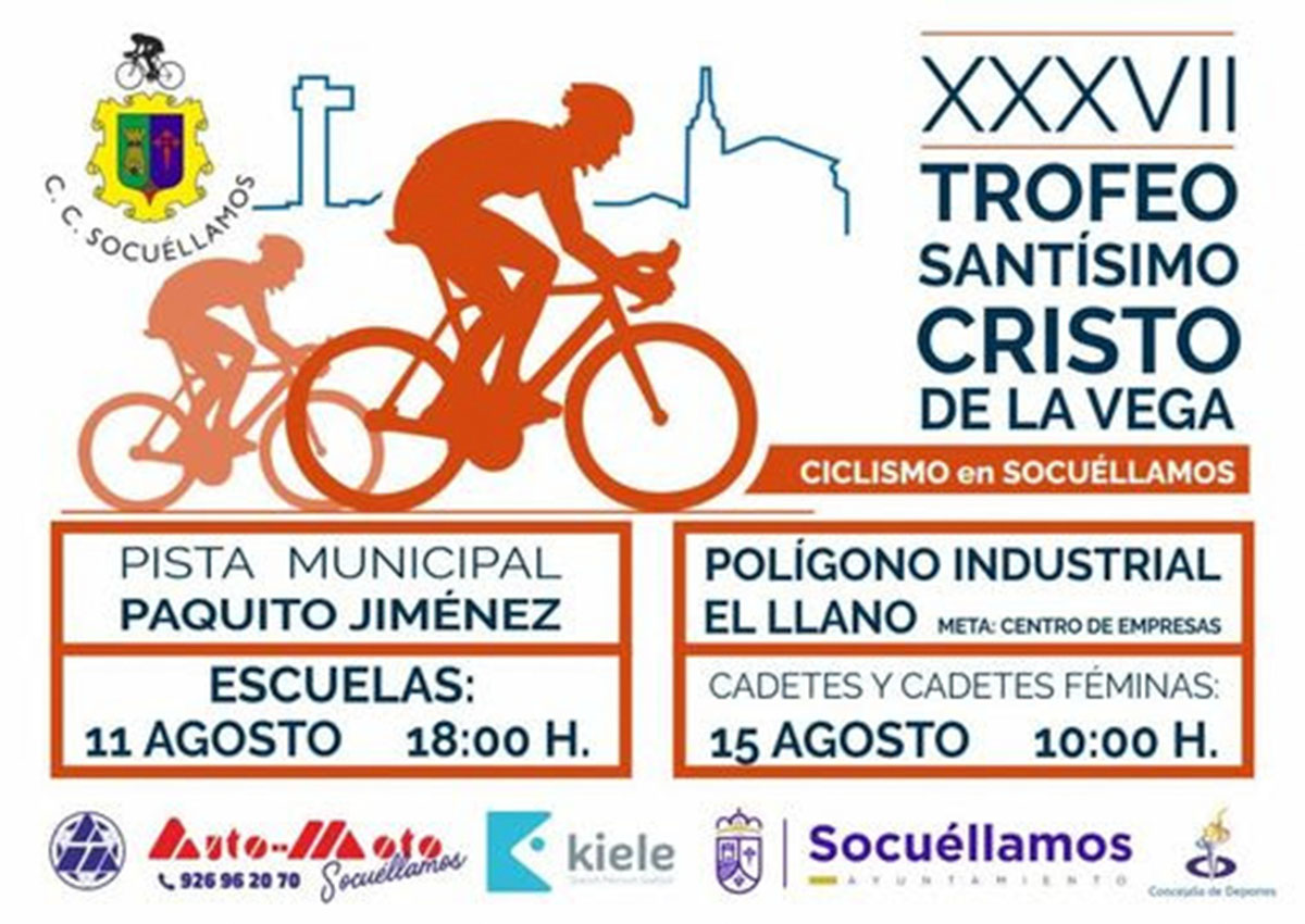 La XXXVII edición del Trofeo Santísimo Cristo de la Vega celebrado en Socuéllamos reunirá a más de ochenta ciclistas de toda España